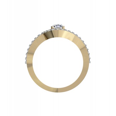 Delicate Bridal Diamond Ring Set